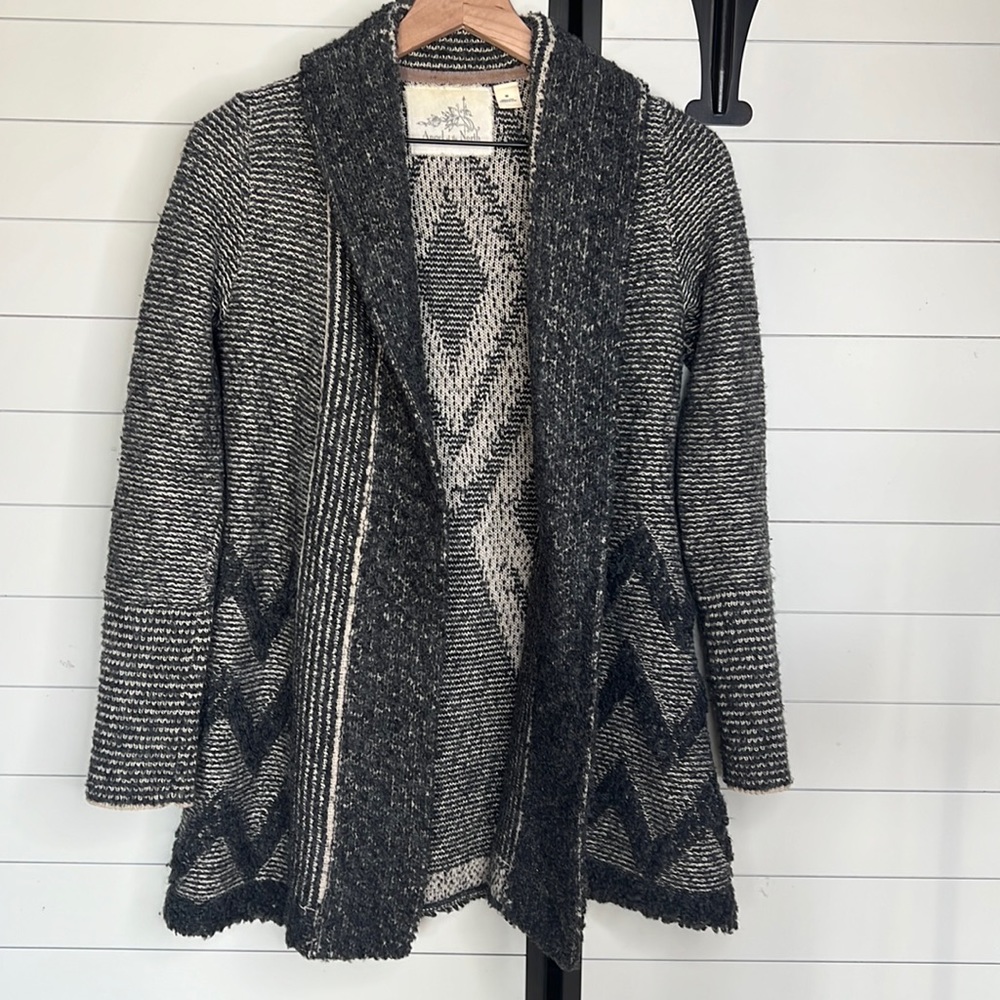 Anthropologie Angel of the North equinox wool cardigan